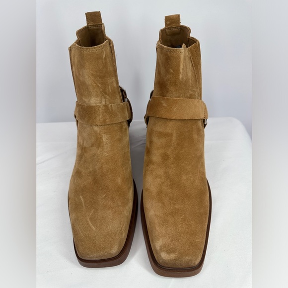 Sam Edelman | Women’s 9 Bellamie Brown Leather Ankle Boots Suede Weste… - Picture 2 of 10